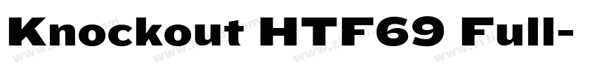 Knockout HTF69 Full字体转换